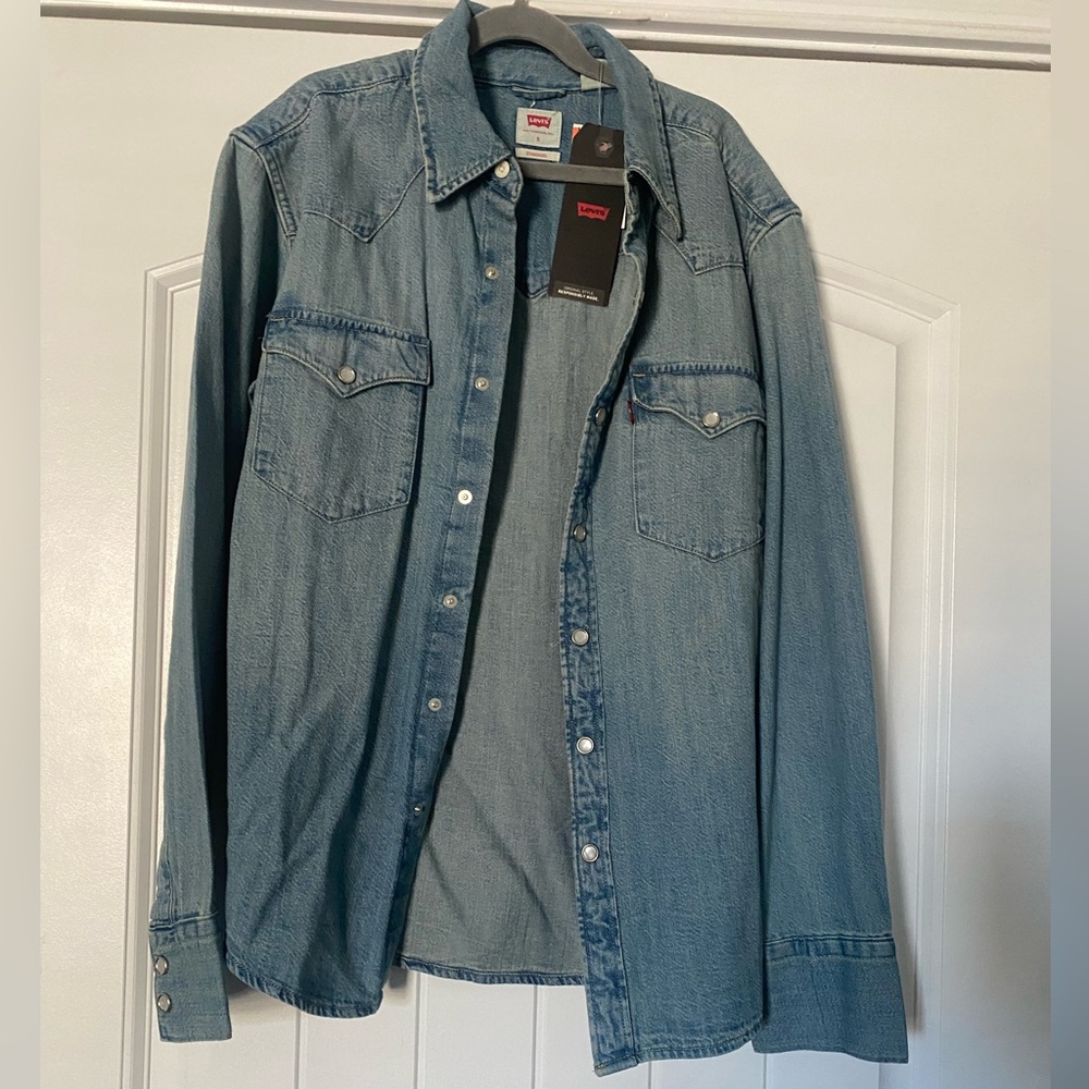 NWT Levi’s Mens (Unisex) Original Style Denim Button Down Long Sleeve Standard S